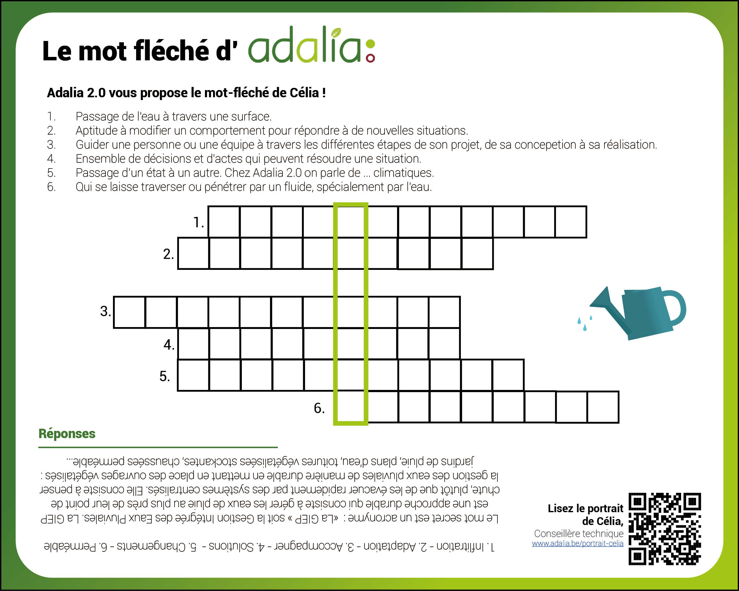 Le mot-fléché de Célia